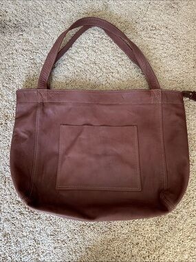 Women's Leather Tote Bag in chestnut